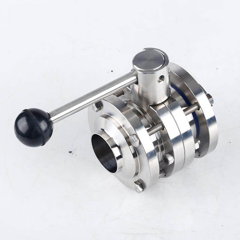 304不锈钢焊接三片式蝶阀卫生级手动鸭嘴对焊三段式蝶型阀门76 89,五金/工具,蝶阀,淘宝优惠券,粉丝福利购,淘宝优惠卷