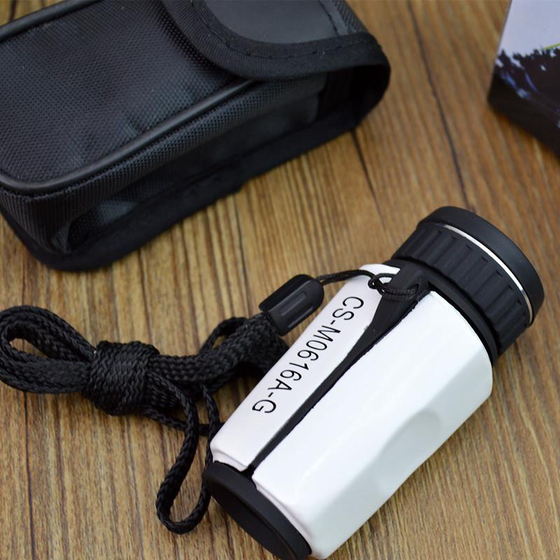 小巧6*16倍迷你蓝膜测距单筒望远镜袖珍高清蓝膜光学带坐标刻度尺