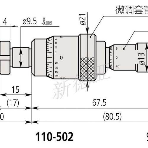 差动微分头110-502同尺寸光机专用微调MCLN83测微头