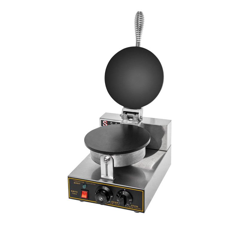 升级款商用平面蛋卷机电热控温春卷脆皮机烘焙设备华夫饼机供应