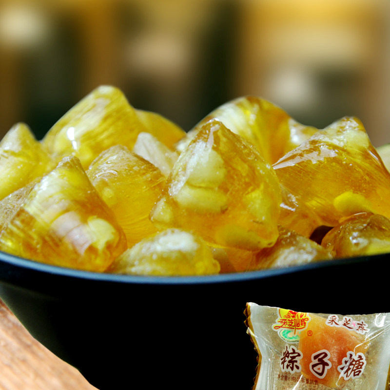 苏州特产采芝斋松仁粽子糖松子三角糖薄荷玫瑰零食糖果食品麦芽糖