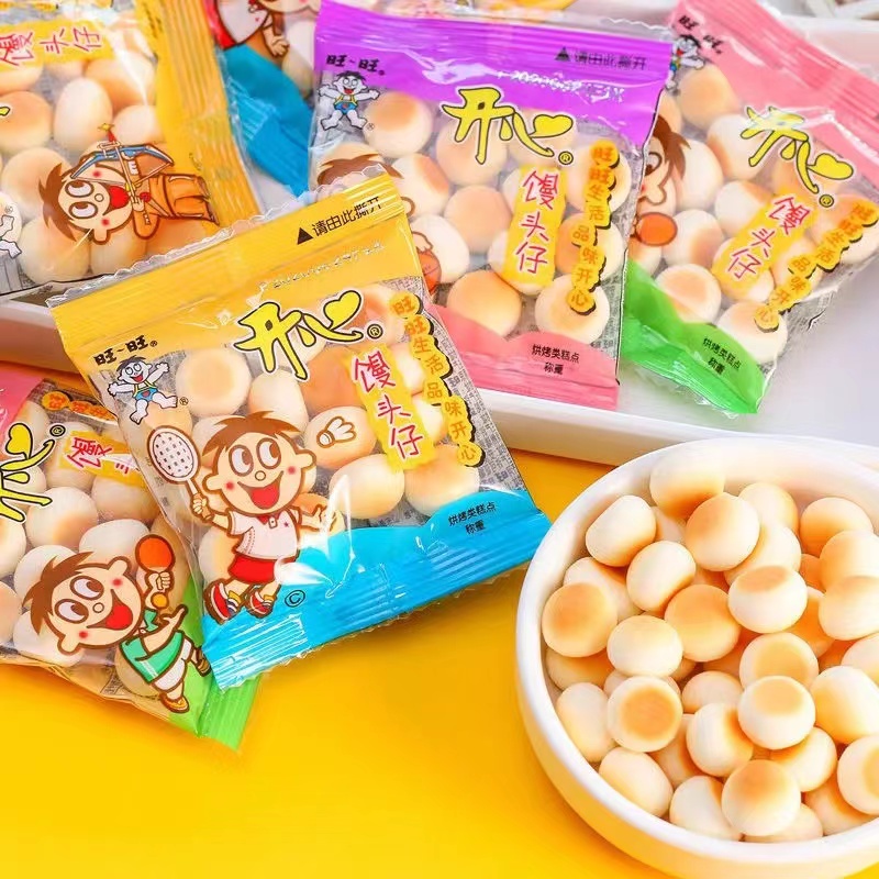 旺旺小馒头儿童老人怀旧零食小包装烘烤类糕点宝宝小点心休闲散装