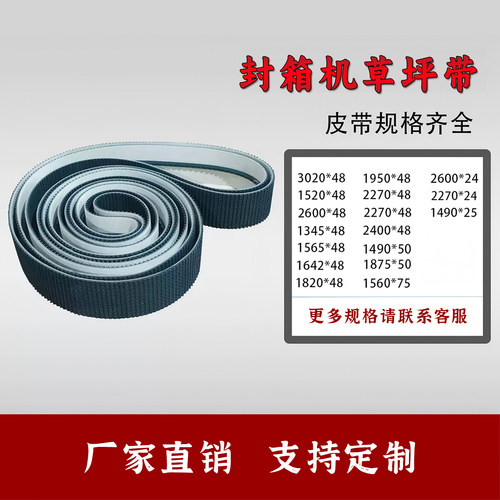 PVC绿色爬坡草坪花纹输送带