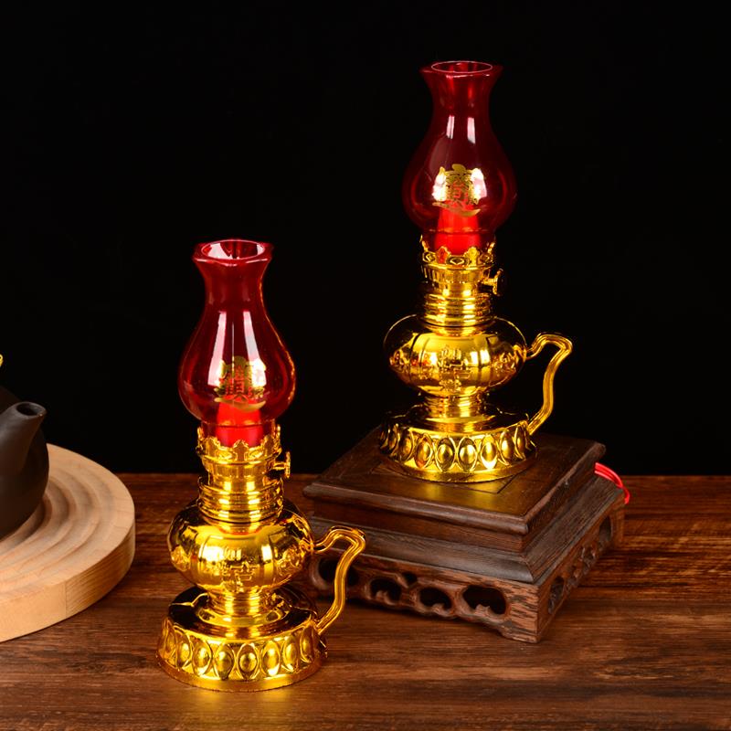 LED财丁兴旺财神灯插电电池