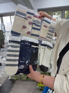 806号女童无跟堆堆袜随机10双