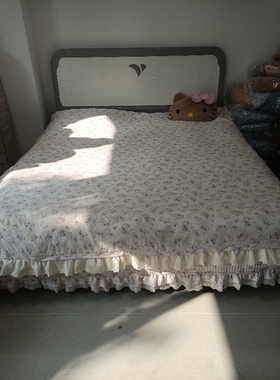 834号紫色小碎花四件套2*2.3