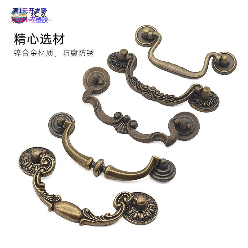 祝发ZUFFA仿青古双孔拉环锌合金