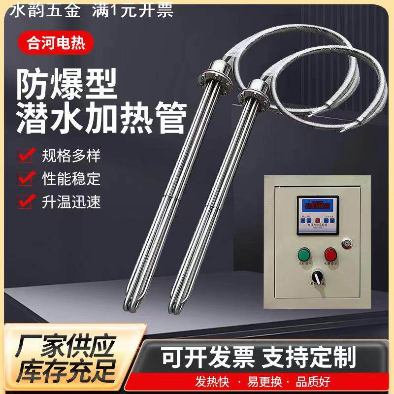 防爆型潜水电热管工业水箱加热管220/380V大功率水池水槽加热器