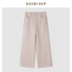 HAP毛呢阔腿裤 女洋气冬装 新款 SHARI 松紧腰裤 子