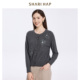 100羊毛 SHARI HAP羊毛衫 女2025秋冬新款 针织开衫