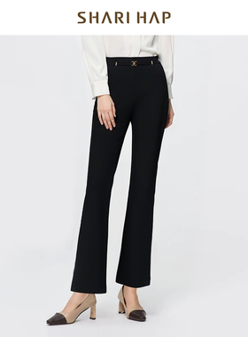 SHARI HAP莎瑞微喇裤秋装新款长裤