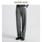 宽松舒适卫裤 SHARI HAP松紧腰阔腿裤