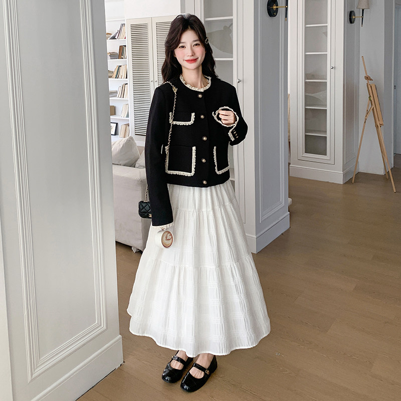 25秋蕾丝拼接小香外套C211-826-P155控228,女装短外套,2C211
