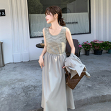 25秋外套上衣+针织拼接吊带裙C211-839-P170控238，女装套装/套裙，2C211