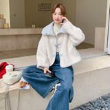 新品两面穿羊羔毛外套2C211-125-P185控268，女装棉衣/棉服，2C211