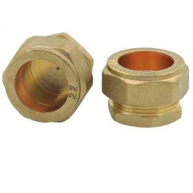 黄铜卡套堵头 15mm 16 20 22 25 28 35mm 42 54mm 铜管堵头管堵