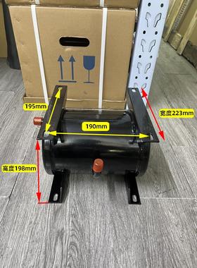 冷库卧式储液器焊口空调5匹压缩机制冷机组冷媒储液罐JHC-6黑色