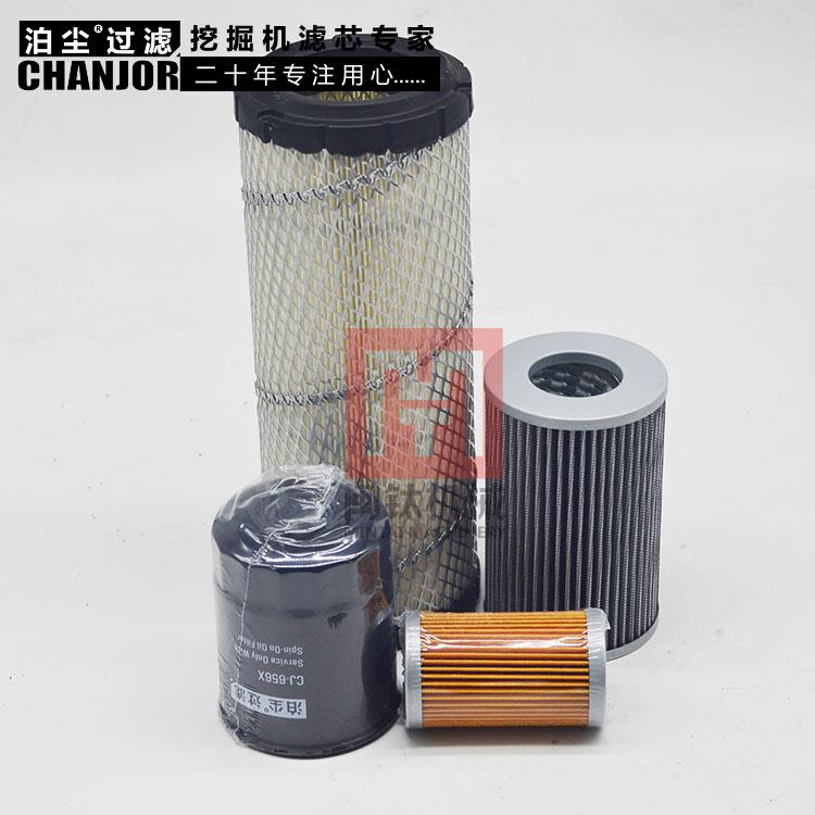 挖掘机适配小松PC35-8空气滤芯机油滤芯柴油滤芯液压回油滤芯