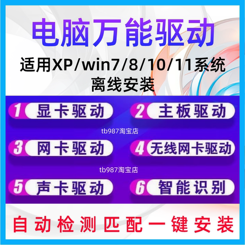 电脑万能驱动包离线安装驱动适用XP/Win7/8/10/11系统驱动安装U盘