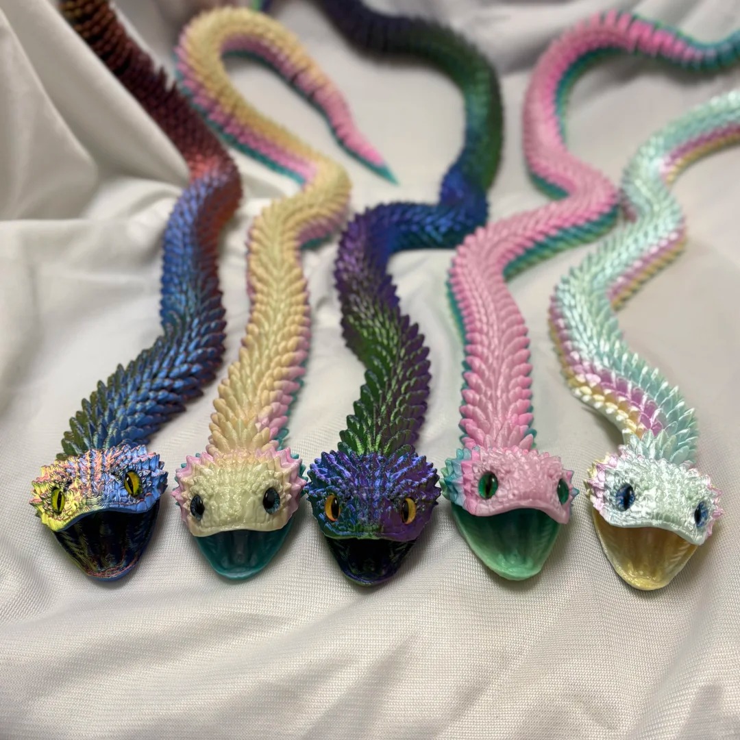 啊啊啊成品真的太好看了3D打印蛇