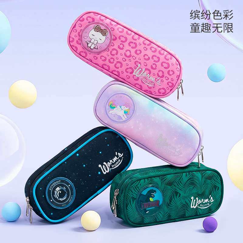 新款小学生卡通铅笔盒儿童文具袋