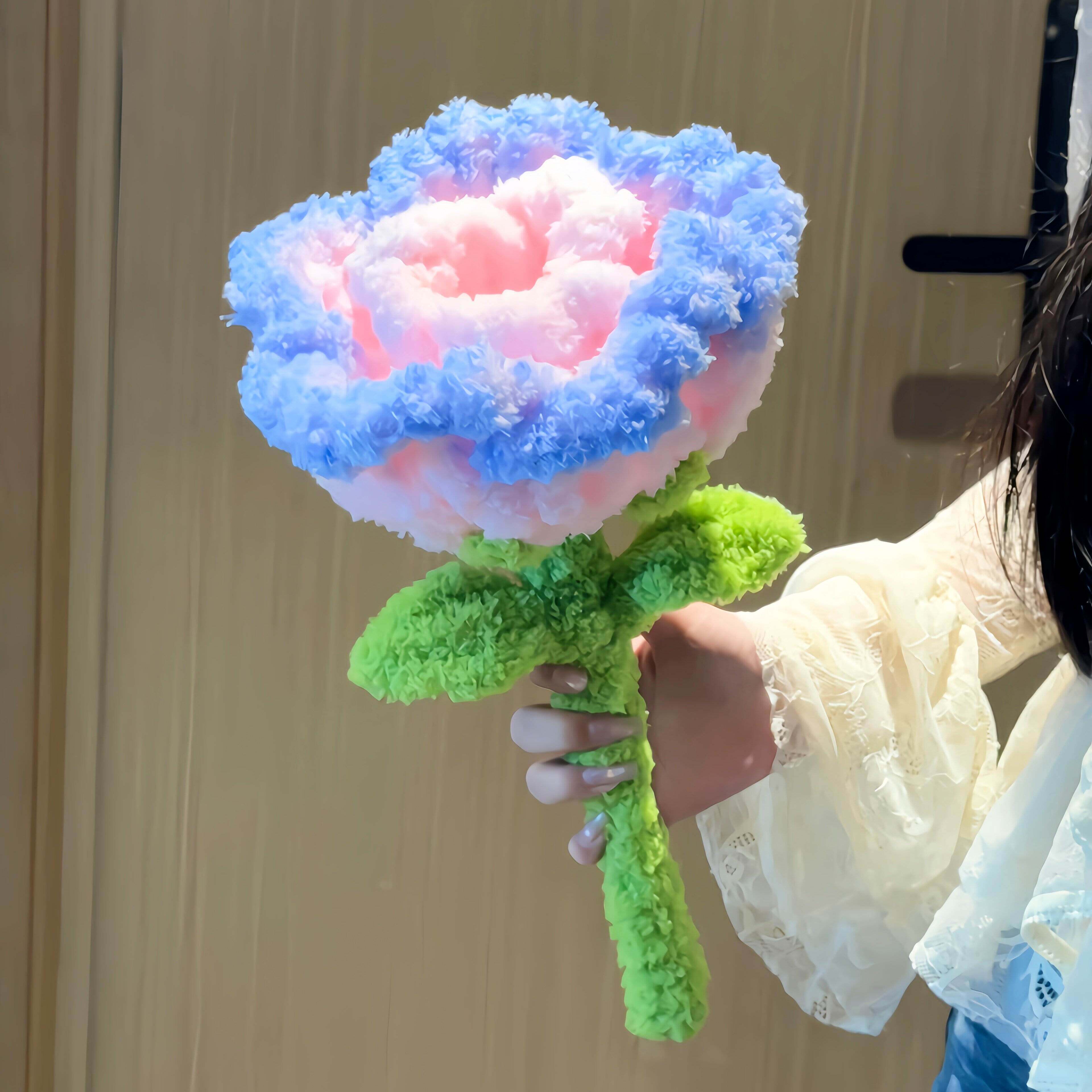 玫瑰花扭扭棒花束手工DIY材料包编制七夕情人节礼物送女友送妈妈