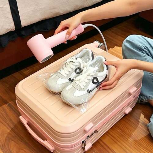 旅行好物！鞋子收纳袋防尘袋塑封热缩膜吹风机可用2026新款鞋子袋