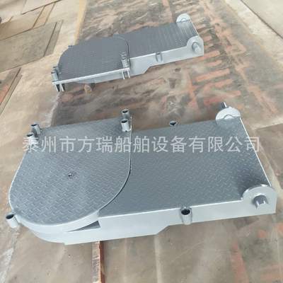 方瑞船舶供应船用舷梯钢质上平台 舷梯上端连接可旋转平台