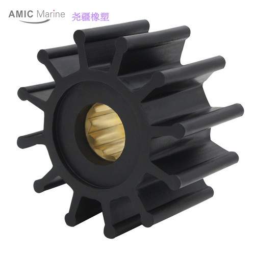 适用沃尔沃Volvo 船用发动机海水冷却泵橡胶叶轮 3862281 825940