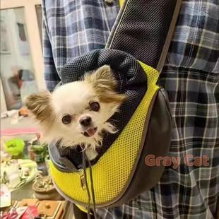 小鹿犬吉娃娃专用外出背包小体犬带狗狗出门的便携包出行骑行装狗