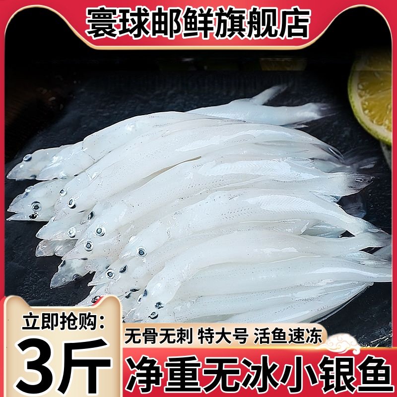 小银鱼新鲜鲜活冷冻淡水鱼银鱼速冻面条鱼非太湖三白鱼宝宝辅食