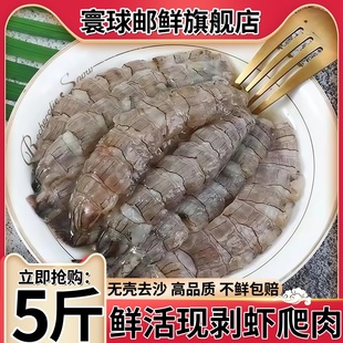 皮皮虾肉新鲜现剥虾肉虾婆肉无壳虾新鲜冷冻虾爬肉鲜虾肉海鲜水产