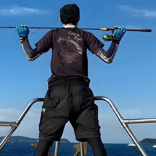 钓鱼T恤夏季路亚服短袖男士海钓