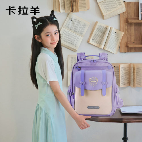 卡拉羊书包女生小学生一年级超轻