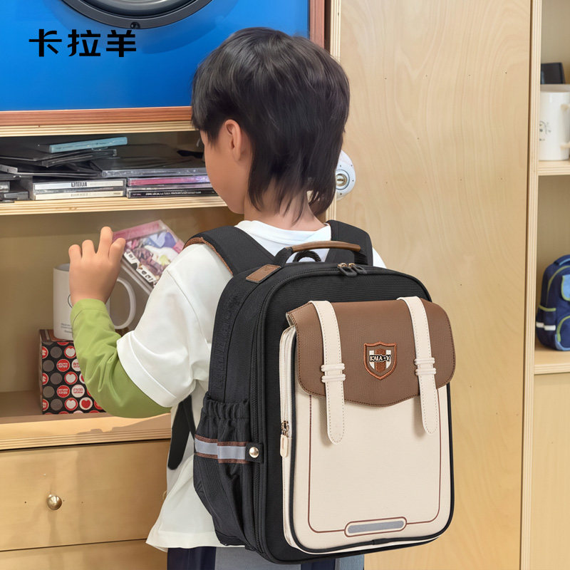 卡拉羊儿童书包一到六年级男生护脊背包防下坠日常大容量双肩包,箱包皮具/热销女包/男包,双肩背包,淘宝优惠券,粉丝福利购,淘宝优惠卷