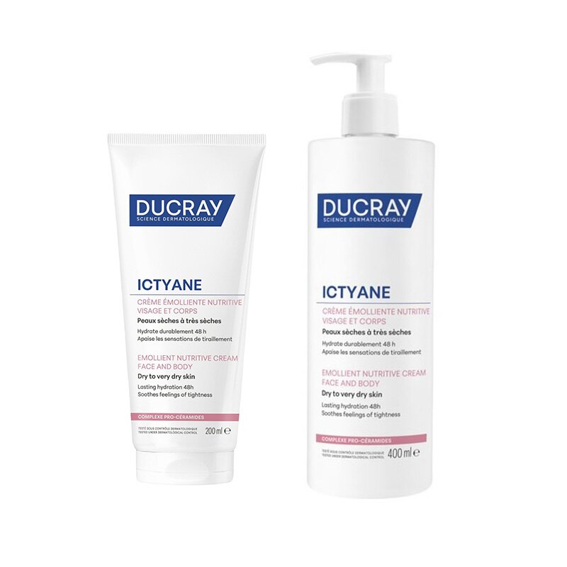 新包装法国护蕾DUCRAY保湿润肤霜身体乳200ML400ML按压款