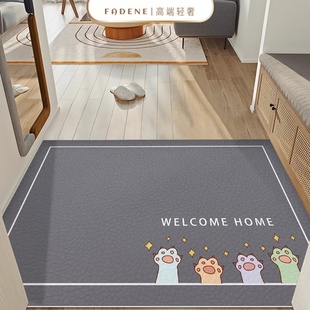 日本入户门地垫家用卡通耐脏玄关脚垫防滑防水可裁剪定制免洗门垫