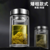 矮粗创意双层玻璃杯隔热单层泡茶水杯矮胖形户外车载喝水杯子