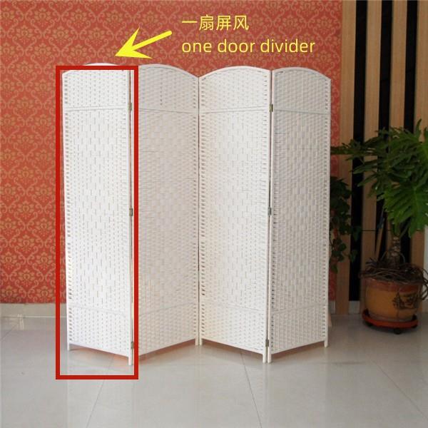新品纯白色手工纸编风断客厅玄关门屏现代卧室隔折屏店酒简易屏风