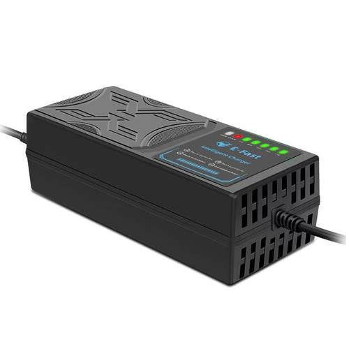 48V30AH电动车充电器7灯显示电量显反接保护温度保护充满关机