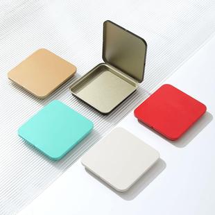 方形翻盖便携茶叶罐 金属密封马口铁盒现货 白茶压饼包装 铁盒