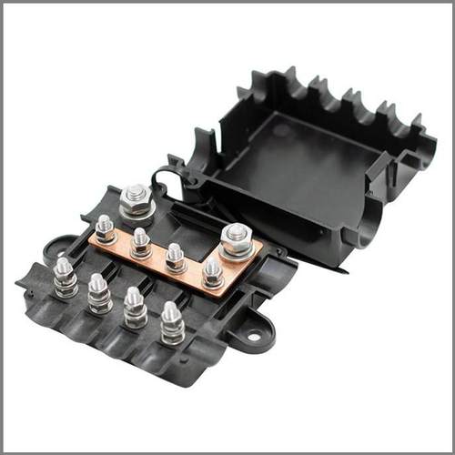 跨境热销一进四出保险螺栓型保险丝盒座电源保护改装房车保险盒