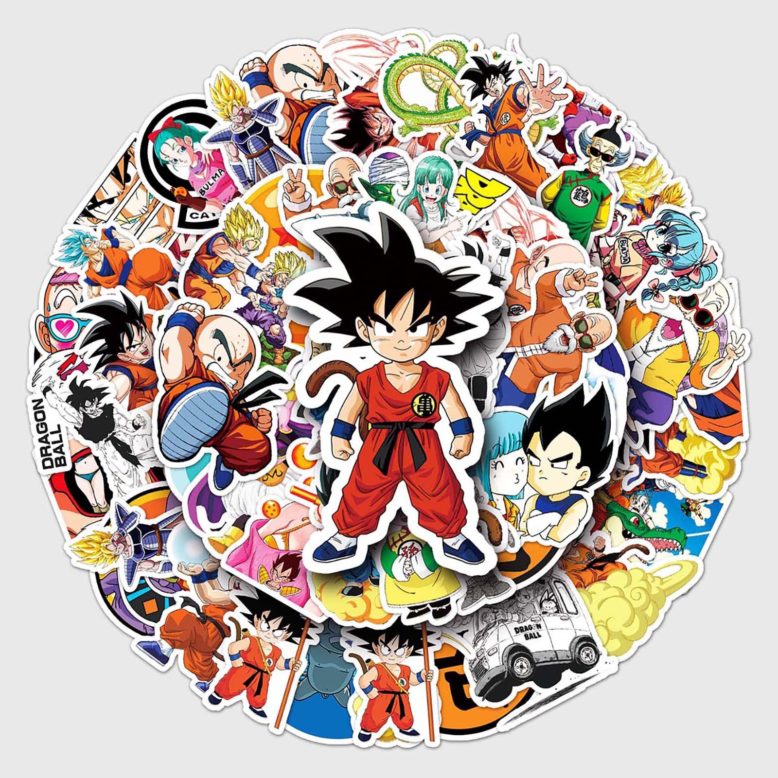 50张七龙珠悟空行李箱旅行箱贴纸笔记本电脑滑板车防水装饰贴纸