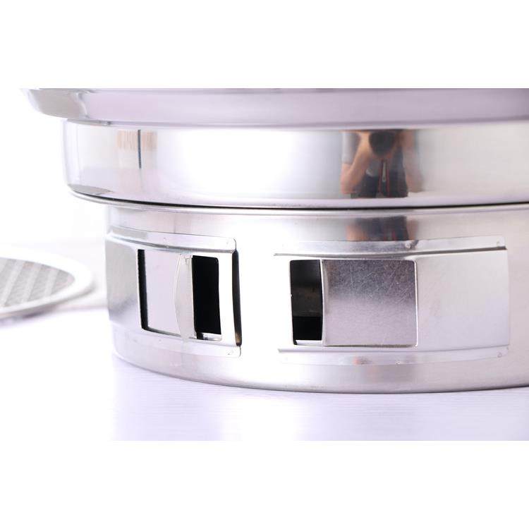 GZ6M韩式烤肉炉户外野营木炭烧烤炉碳烤盘圆形烧烤店商用嵌入桌面