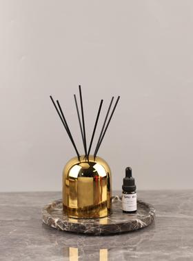 轻奢样板房衣帽间摆件床头柜卫生间洗手台香薰罩客厅家居软装饰品