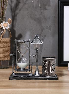 创意复沙1083古儿童小灯夜灯桌床头摆带笔筒漏送女男朋友面闺蜜件