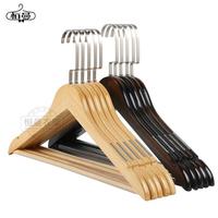 恒曼 實(shí)木衣架家用防滑無(wú)痕復(fù)古衣掛架服裝店衣柜木質(zhì)衣服撐