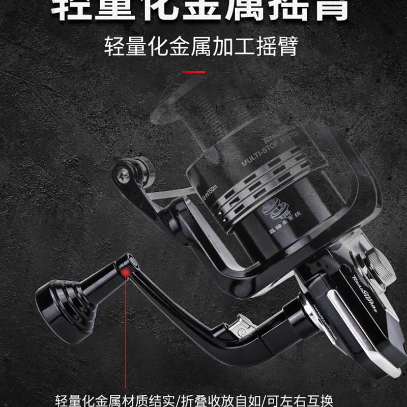 德岛剑锋HY渔轮15轴全金属支架鱼线轮路亚轮矶钓海杆轮纺车轮鱼轮