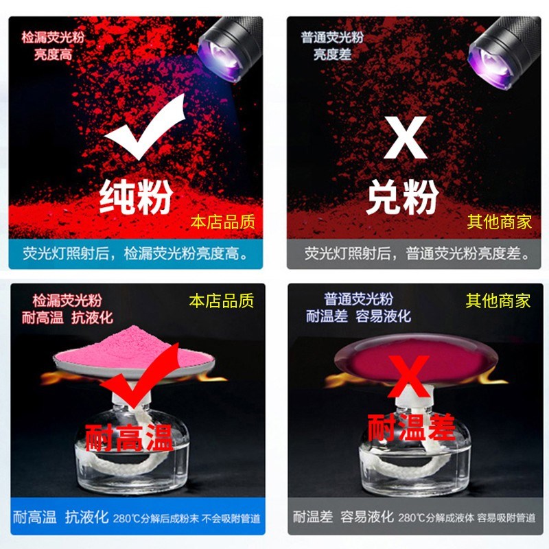 纯粉KDP-01-水泥厂高温除尘检漏荧光粉高品质钢厂检测侧漏粉捡漏