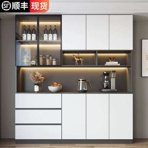 实木靠墙餐边柜客厅餐厅收纳